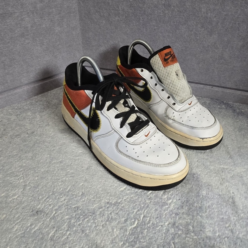 NIKE AIR FORCE 1 LV8 1 "ROSWELL RAYGUNS" SZ 5.5Y White Orange 1 String - Picture 6 of 7